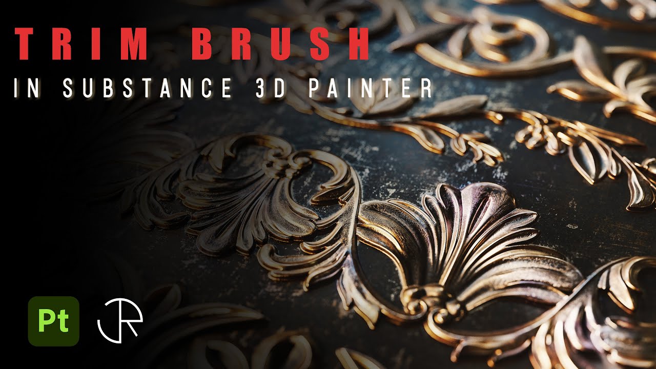 How to make a Trim brush using roll brush in substance 3d painter