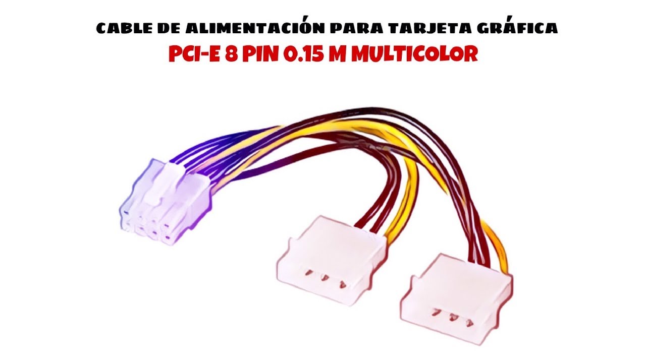 Cable de alimentacion para tarjeta grafica PCI-E 8 pin 0.15 M Multicol distribuido por CABLEPELADO &reg;