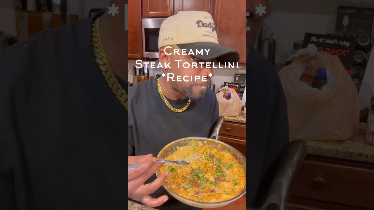 Creamy Steak Tortellini Recipe 🍝🔥 | Comfort food made easy subscribe for the full recipe! #shorts
