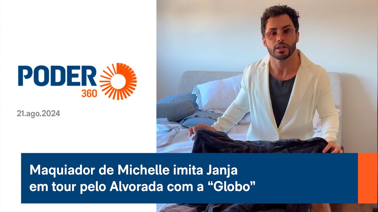 Maquiador de Michelle imita Janja em tour pelo Alvorada com a “Globo”