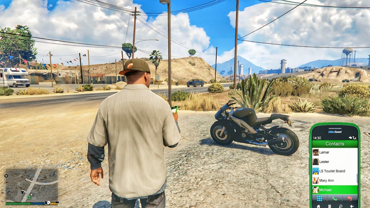 Gta V Enchanted - Franklin Bought a Super Bike — Then Called Michael for a Secret Mission