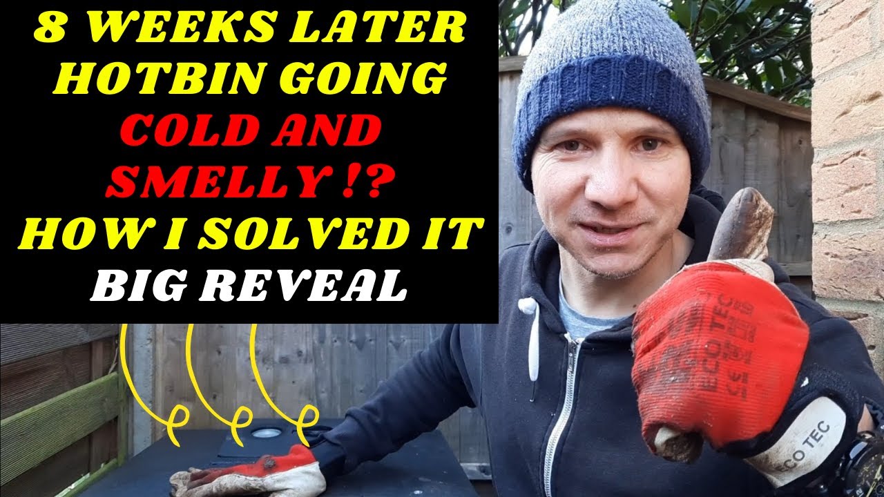 8 Weeks Later Hotbin going Cold and Smelly!? How Did We Solve It, Big Reveal!
