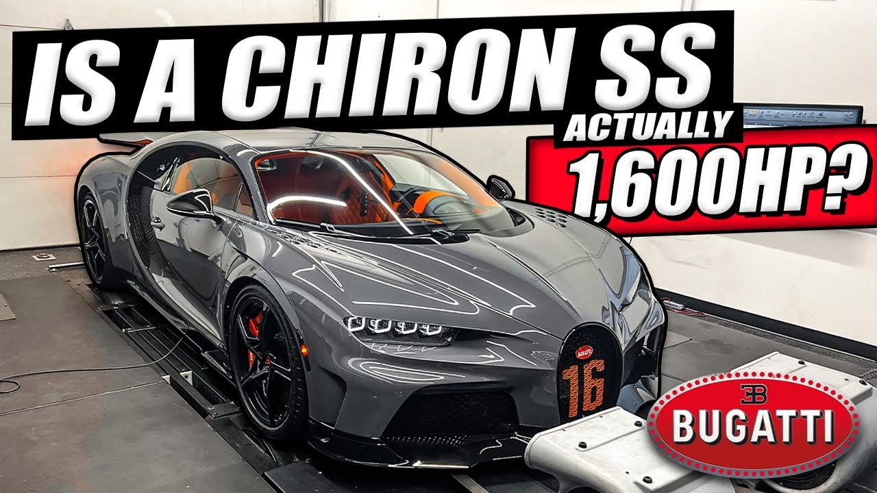 Первый в мире BUGATTI CHIRON SS на динамометрическом стенде