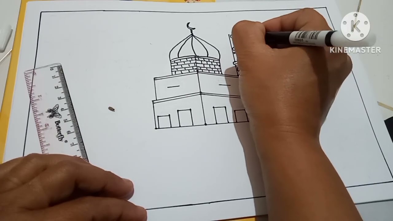 Menggambar masjid