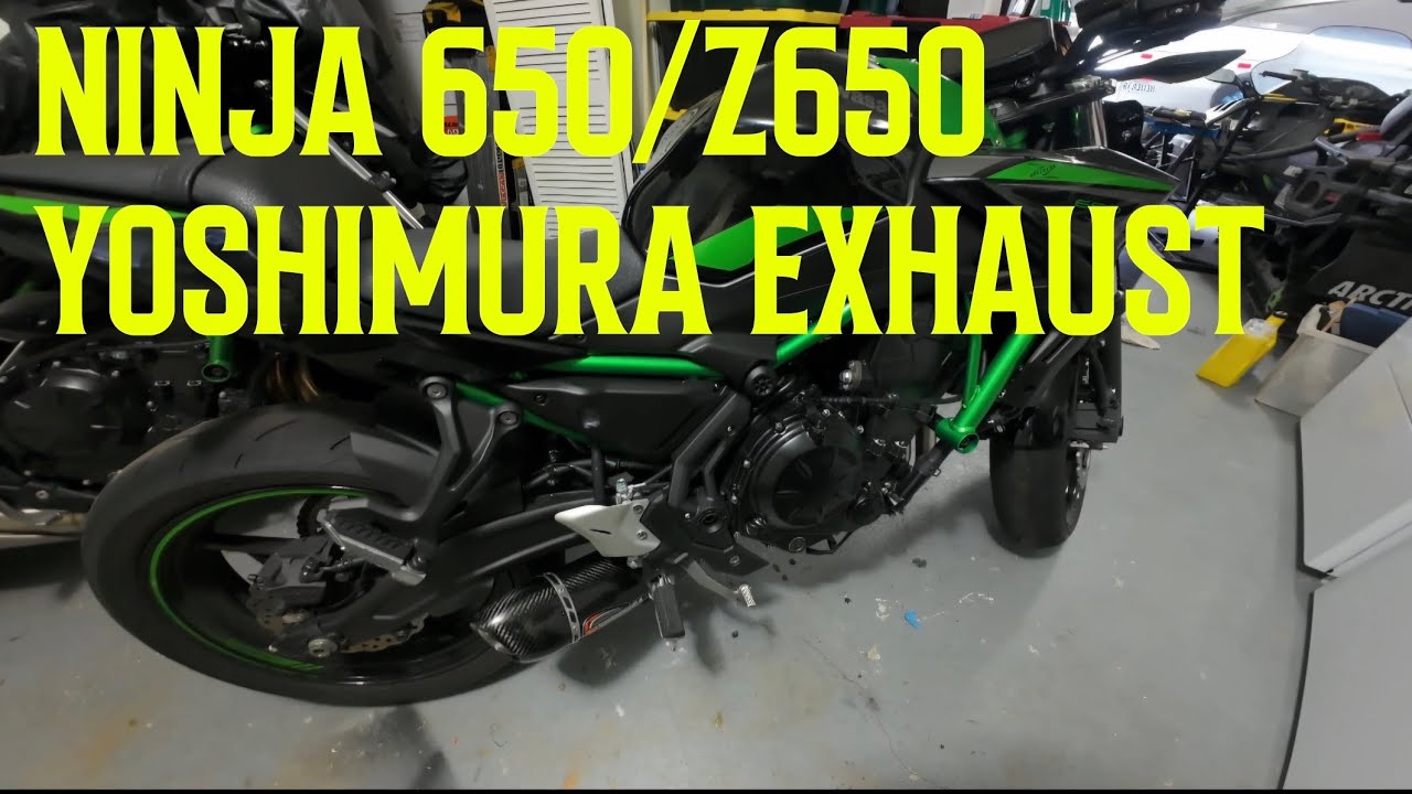 NINJA 650 EXHAUST INSTALL