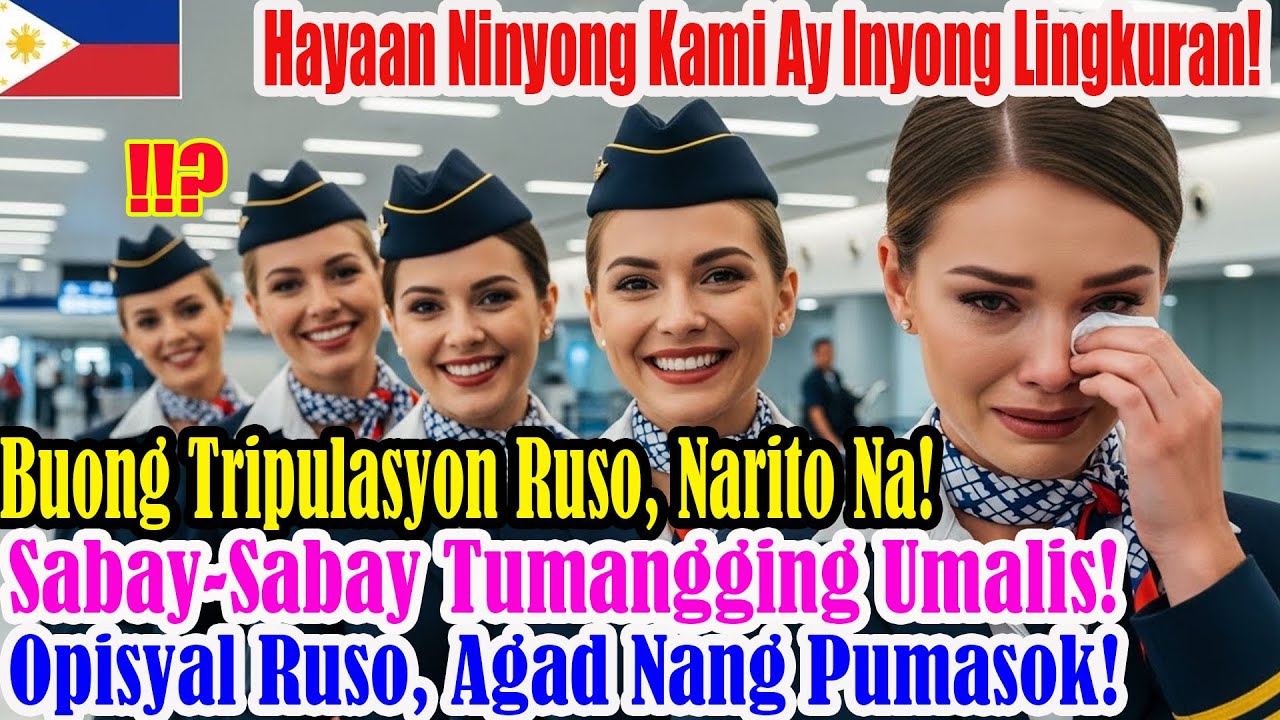 Nakakagulat! Russian Flight Attendant Napaiyak Nang Batiin ang Janitress sa Airport ng Pilipinas !!!