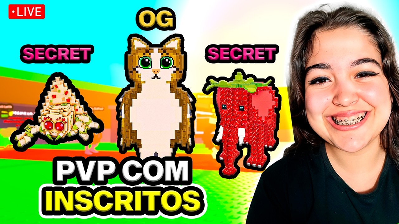 🔴 EVENTO ADM + PVP COM INSCRITOS! (Roube um Brainrot) #shorts  #robloxshorts