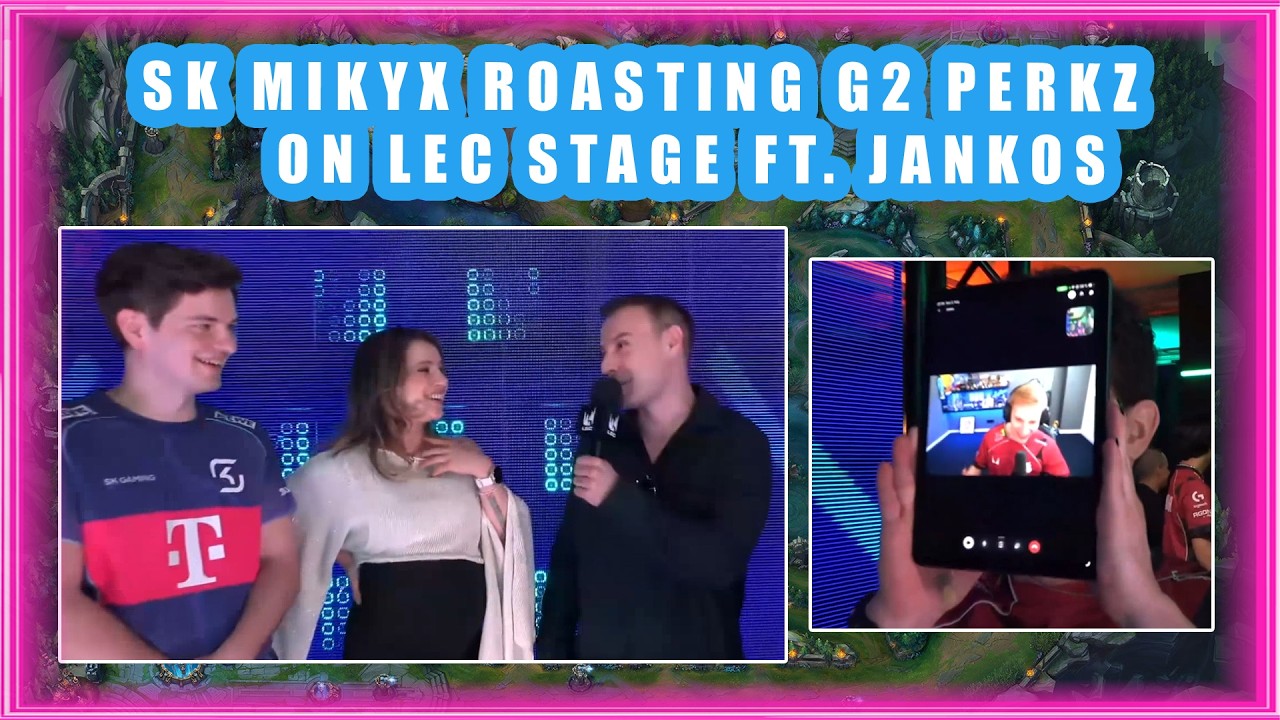 SK Mikyx ROASTING G2 Perkz on LEC Stage  👀 ft. G2 Jankos [G2 vs SK]