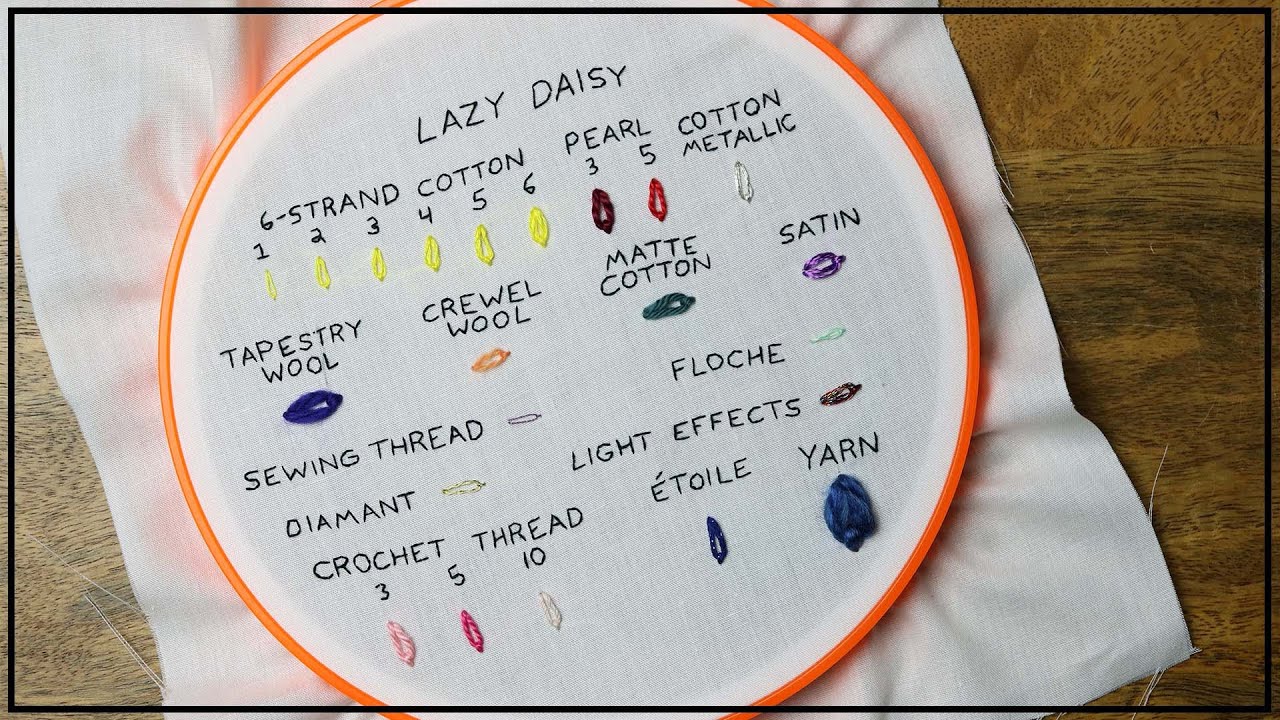 One Stitch, Every Size: Lazy Daisy