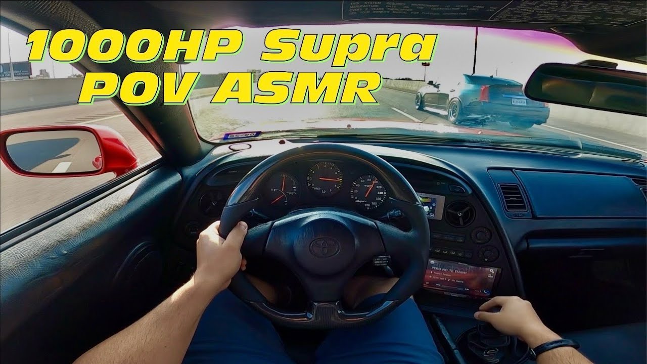 Terrorizing The Streets In a 1000HP Supra. MK4 Supra ASMR POV Driving.