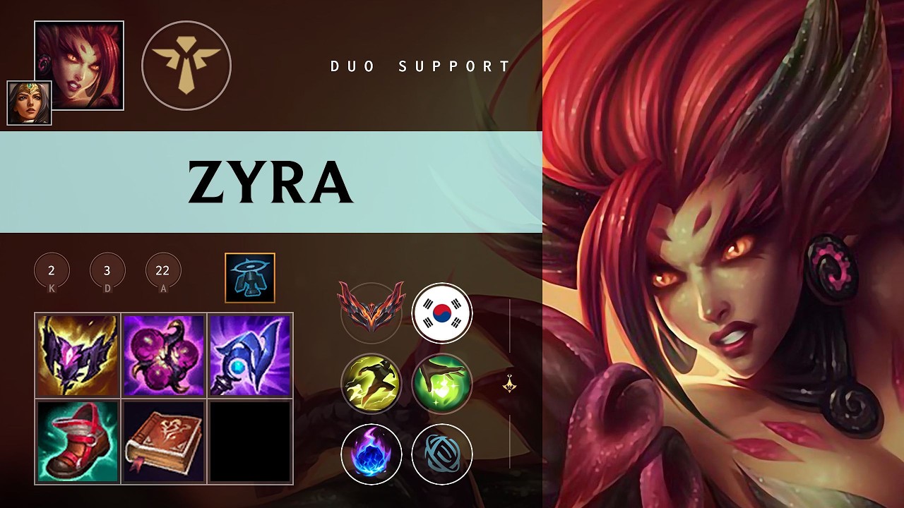 Zyra Support vs Elise - KR Grandmaster Patch 26.08