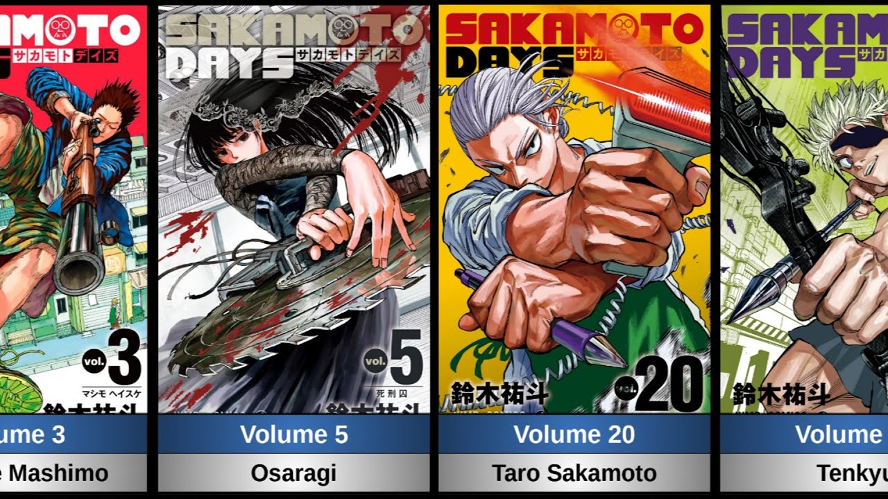 All manga cover in Sakamoto Days