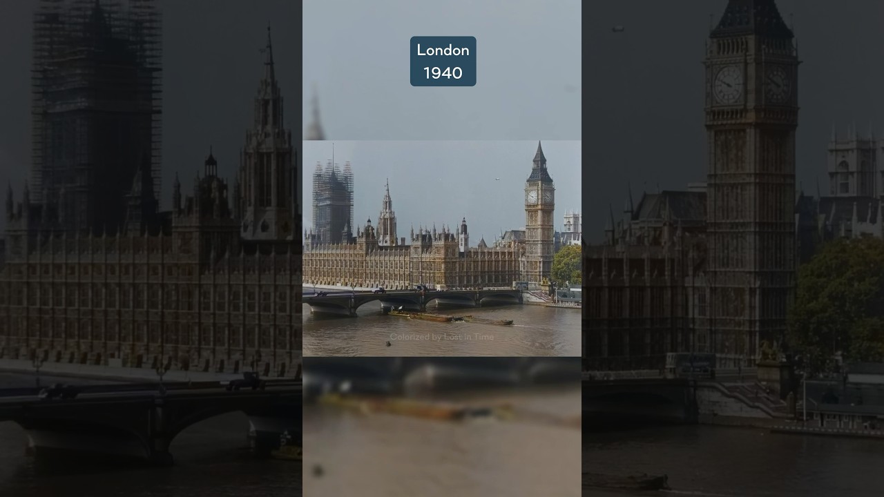 Colorized footage from London in 1940 🇬🇧