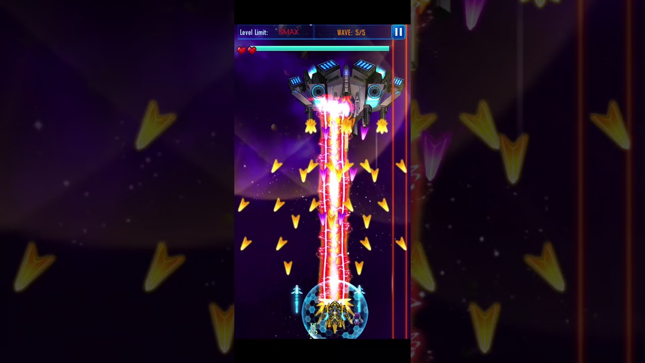 Galaxy sky shooting 92 level 12 vesta kill boss super booster