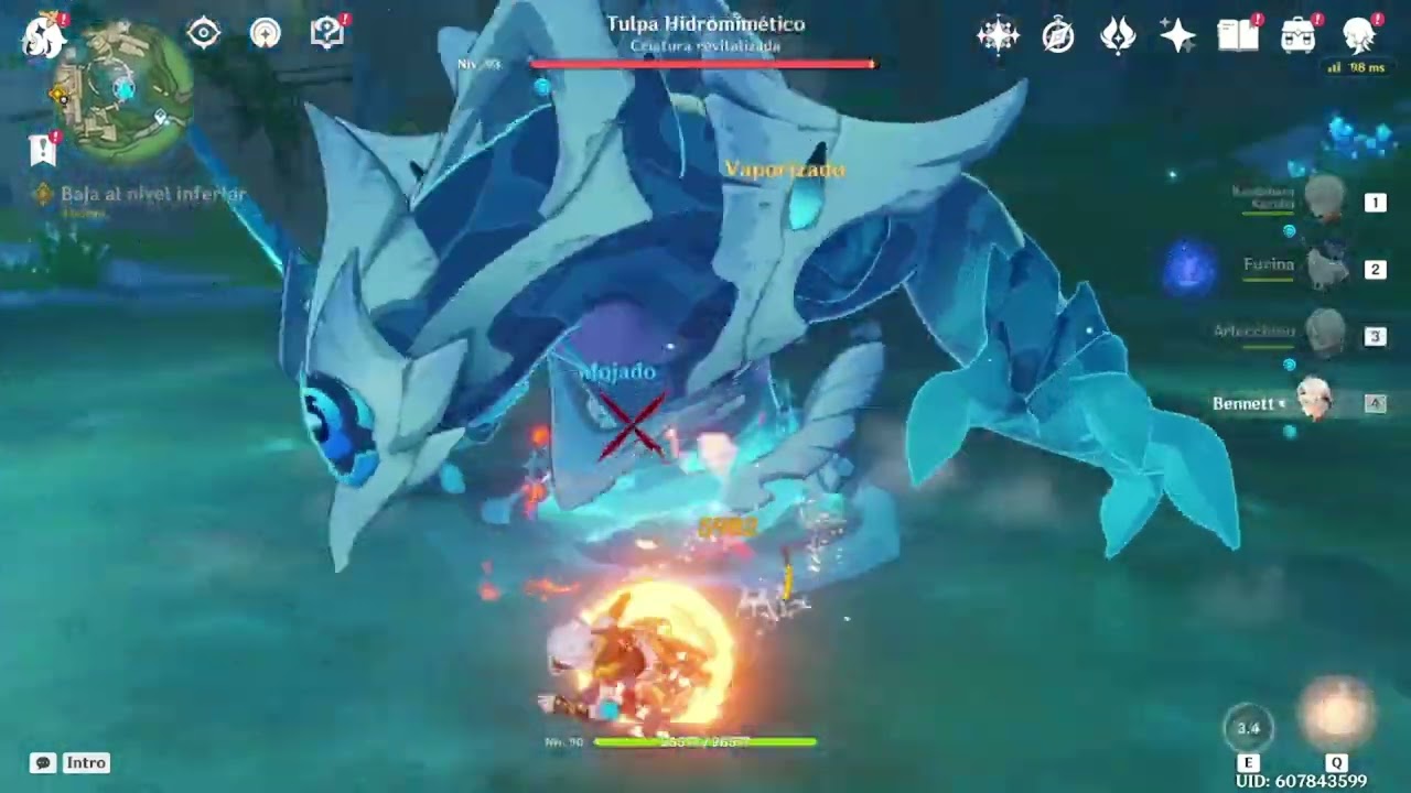 genshin impact, haciendo todos los jefes.segunda parte