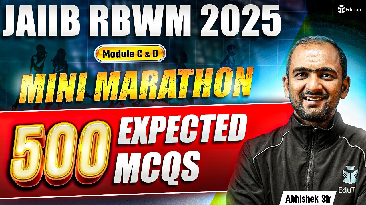 JAIIB May 2025 RBWM Marathon | JAIIB RBWM Module C & D MCQ Questions | JAIIB Preparation | EduTap