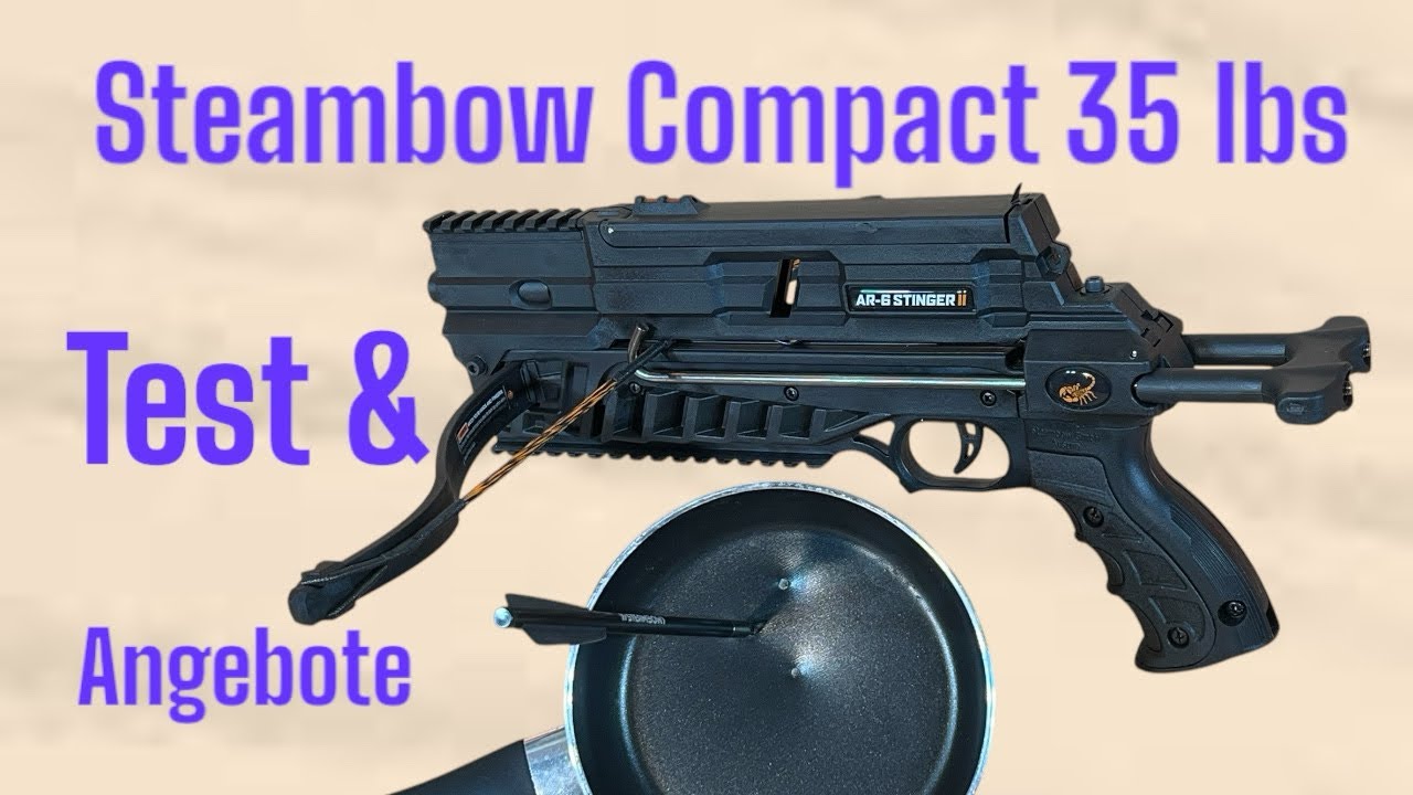 Bratpfannen-Test & CAW-Angebote Pistolenarmbrust Steambow Stinger ll Compact 35 & 55 lbs Tactical