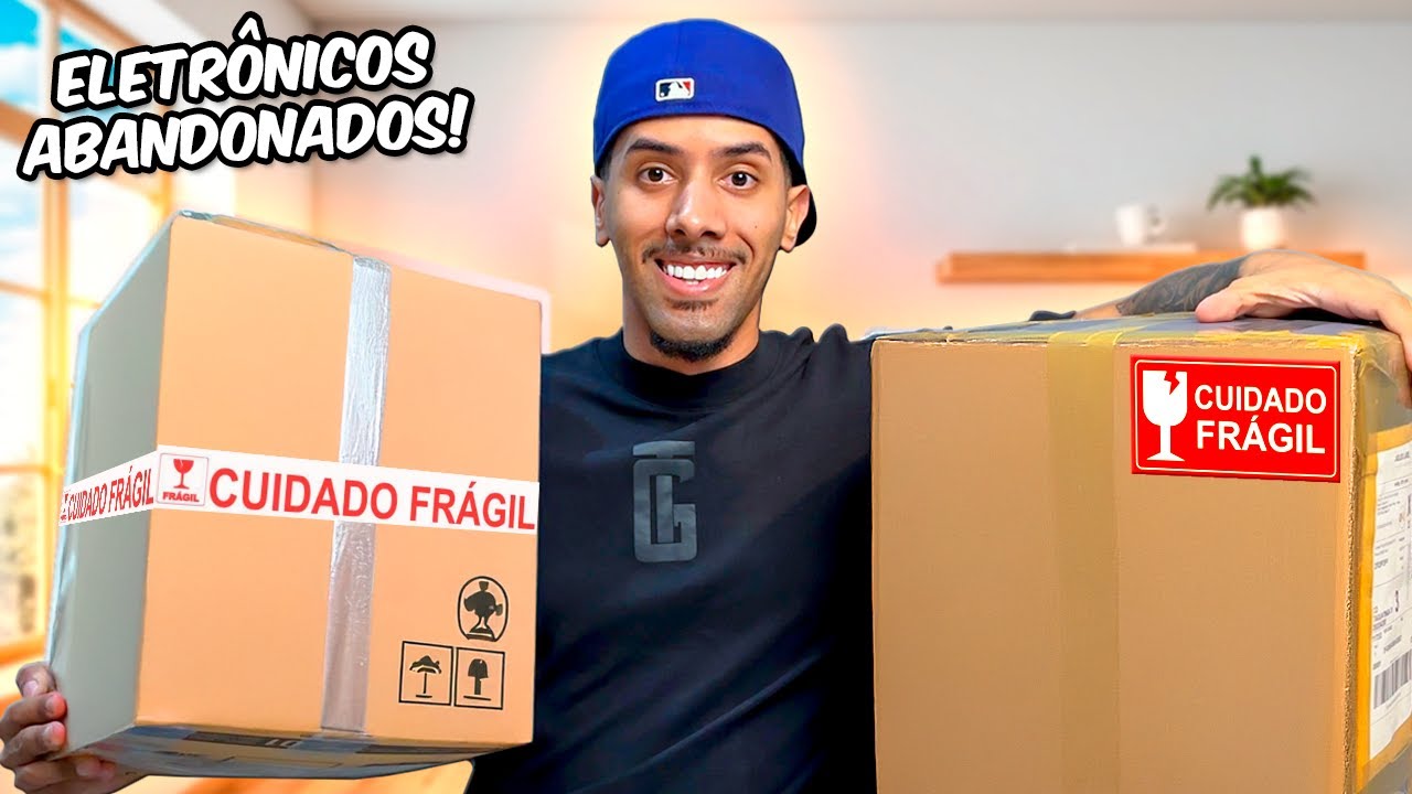 COMPREI DOIS LOTES DE ELETRÔNICOS ABANDONADOS E ME SURPREENDI 🤩 (Valeu a pena?)