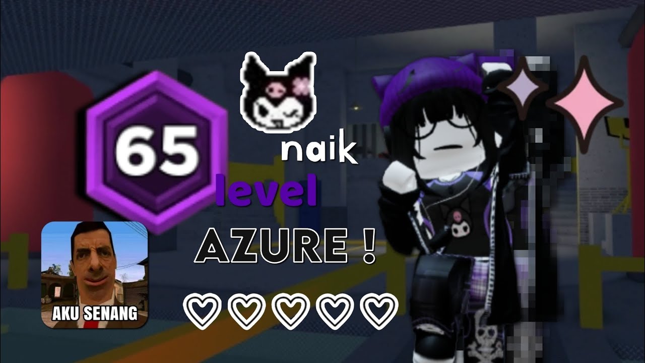 LEVEL UP TO AZURE !💜🖤 || Roblox Indonesia 🇮🇩 || survive the killer