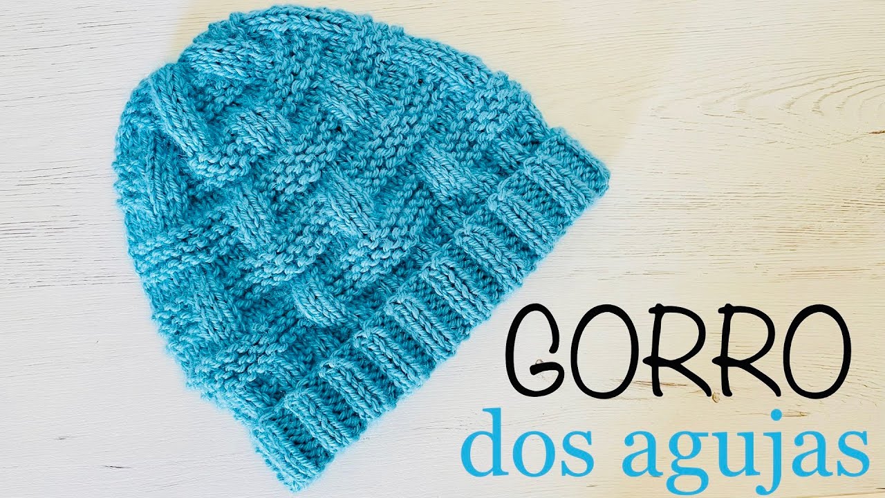 Como tejer gorro de lana a dos agujas paso a paso