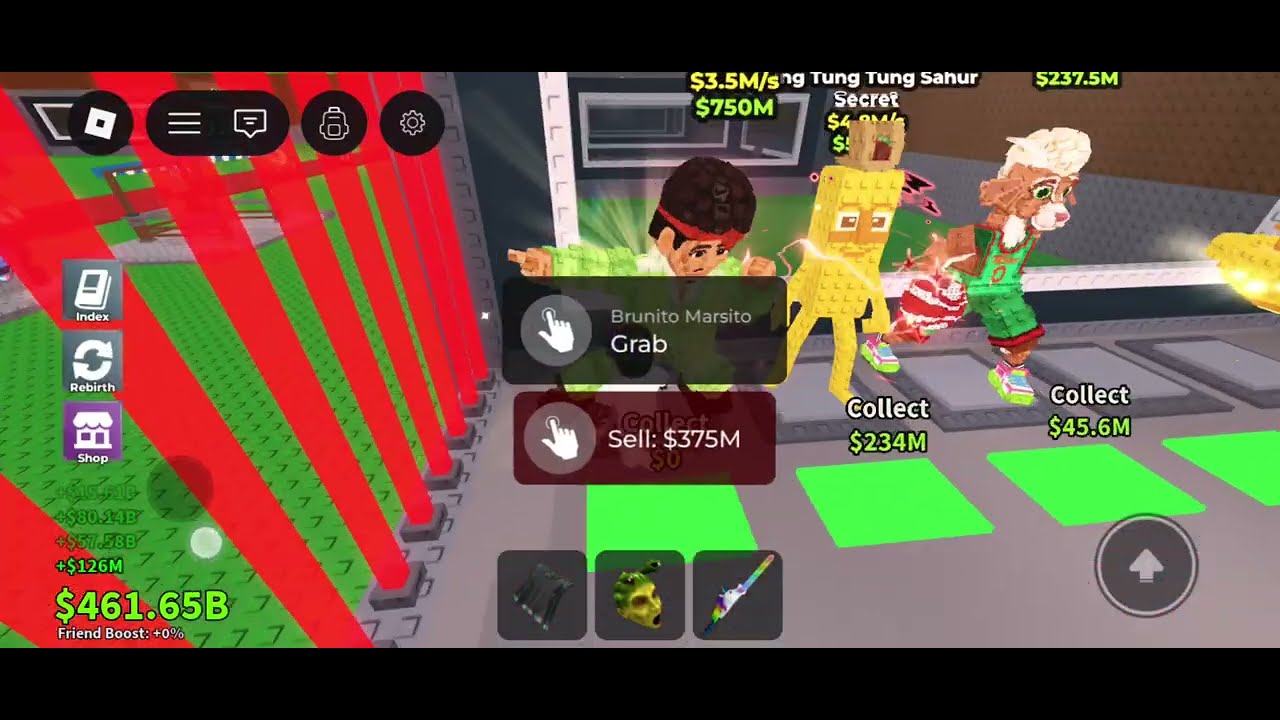 Opening lucky blocks (got No Aura)