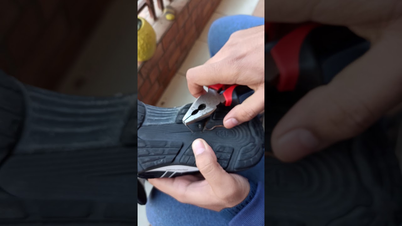 Removing Nails from #Asics shoes shoes size 13 Painless