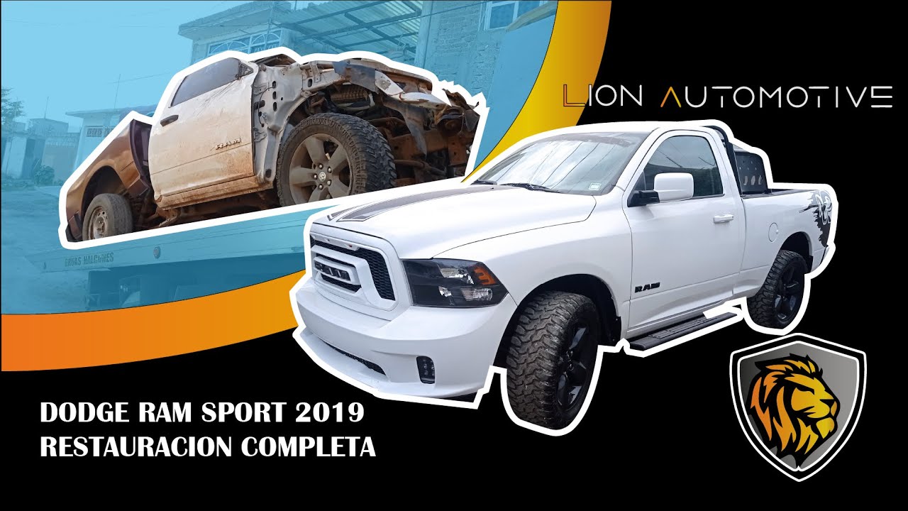 ¡Dodge Ram Sport personalizada terminada! Restauración completa en 12 min-Full restoration in 12 min