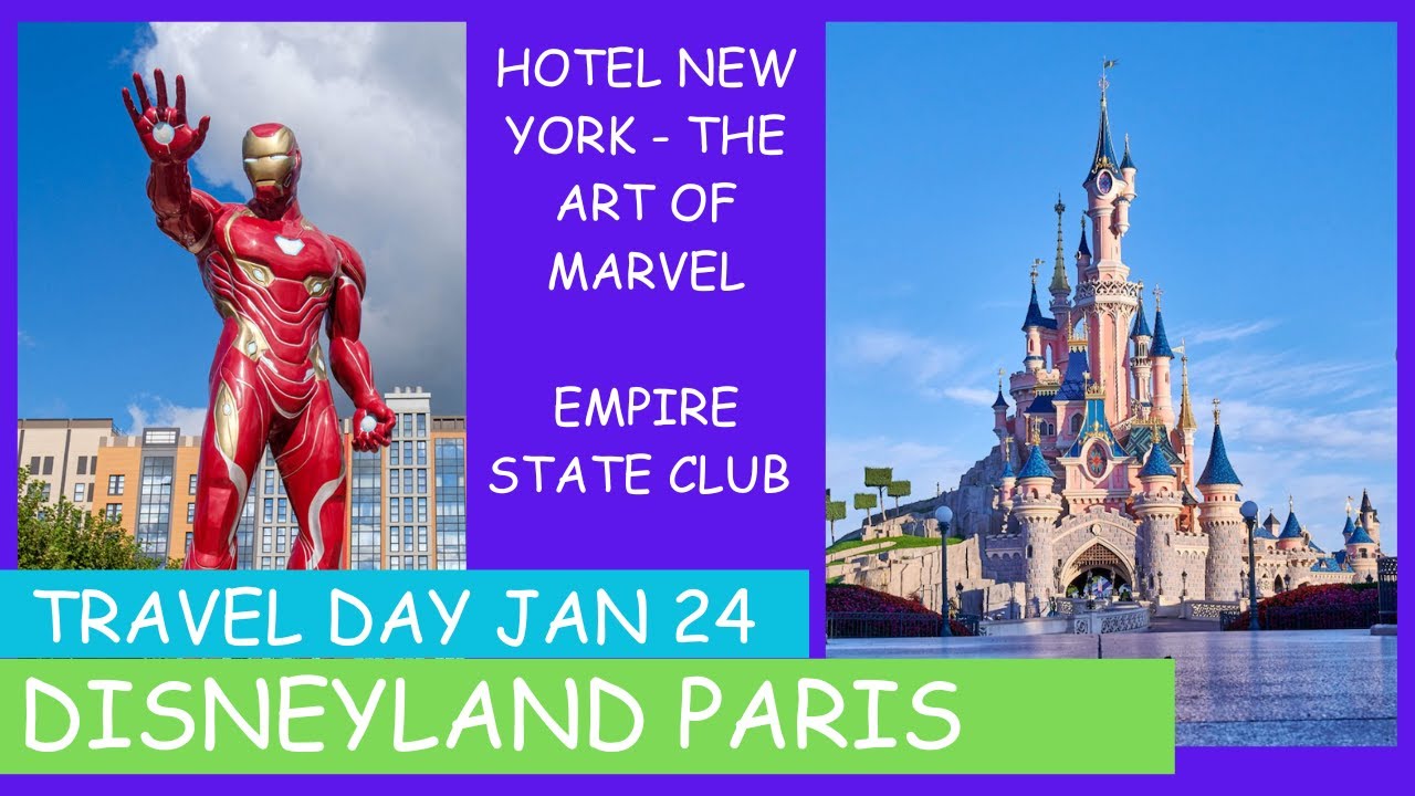 Disneyland Paris 21st Jan 24 Travel Day - Disneys New York - Art of Marvel - Empire State Club level