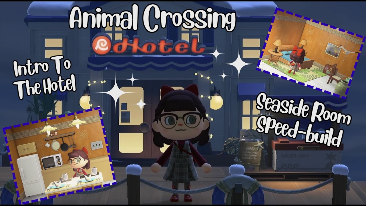 Designing My First Hotel Room In Animal Crossing's New Update | The Seaside Suite
