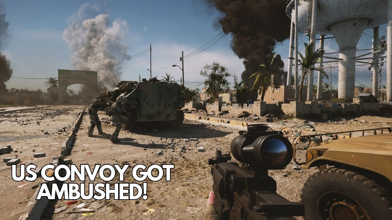 US MARINES DEFEND A CONVOY UNDER ATTACK! six days in fallujah