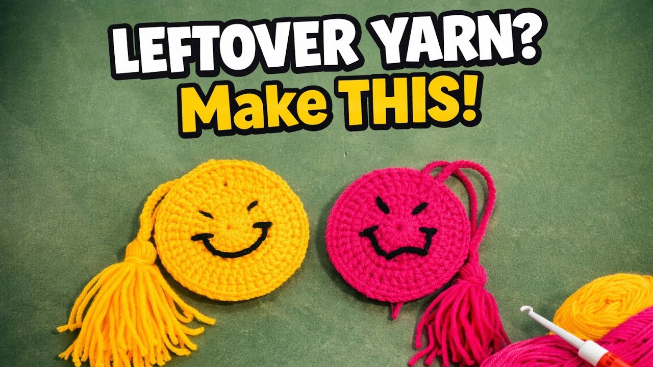 Smile face Keychain 😊, SUBSCRIBE for more videos 🙏. #crochet #diy #craft 
