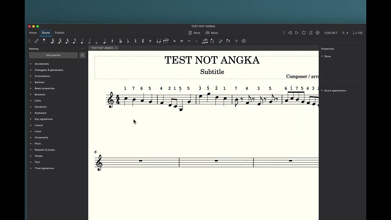 Musescore 4 : Jianpu/Cipher/Not Angka How To