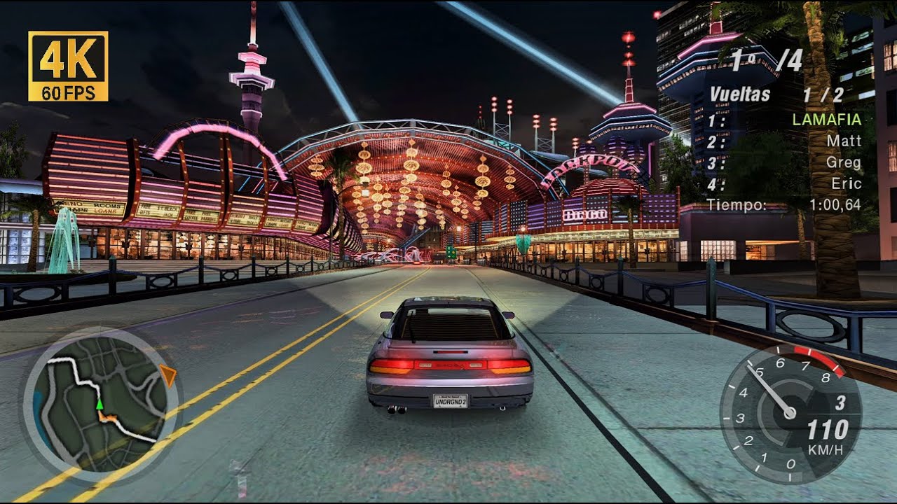 Need for Speed: Underground 2 Gameplay PCSX2 4K/60FPS (HD Texture Pack) en Español
