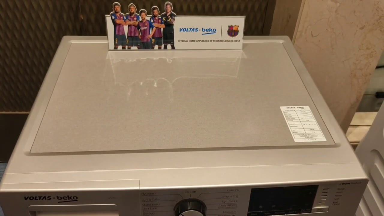 Voltas beko front load washing machine demo in hindi