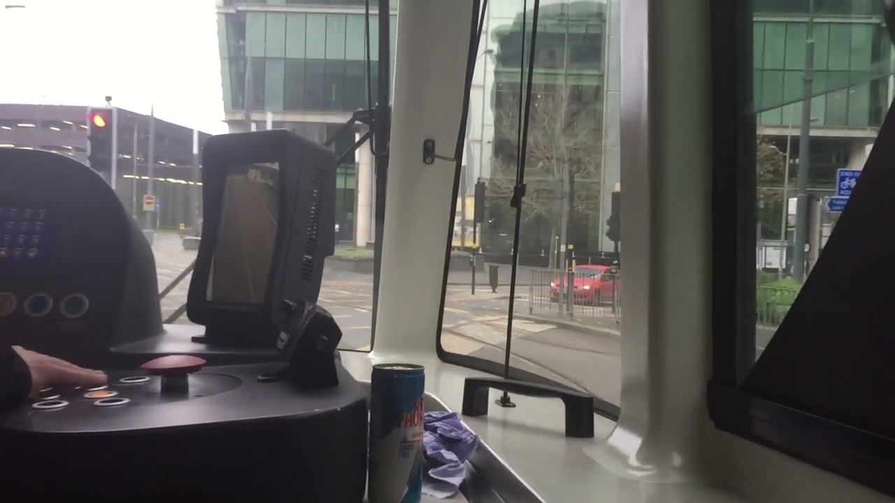 Birmingham tram cab ride. Bull ST - Jewellery quarter