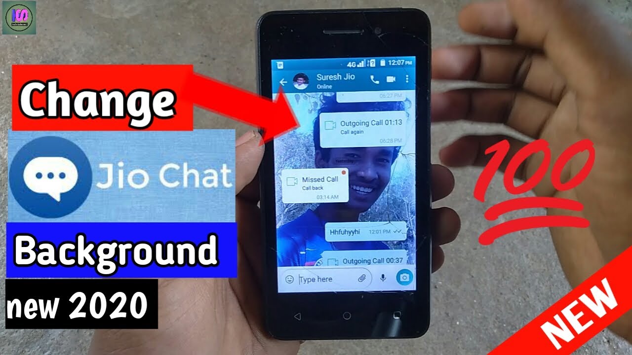 change jio chat background
