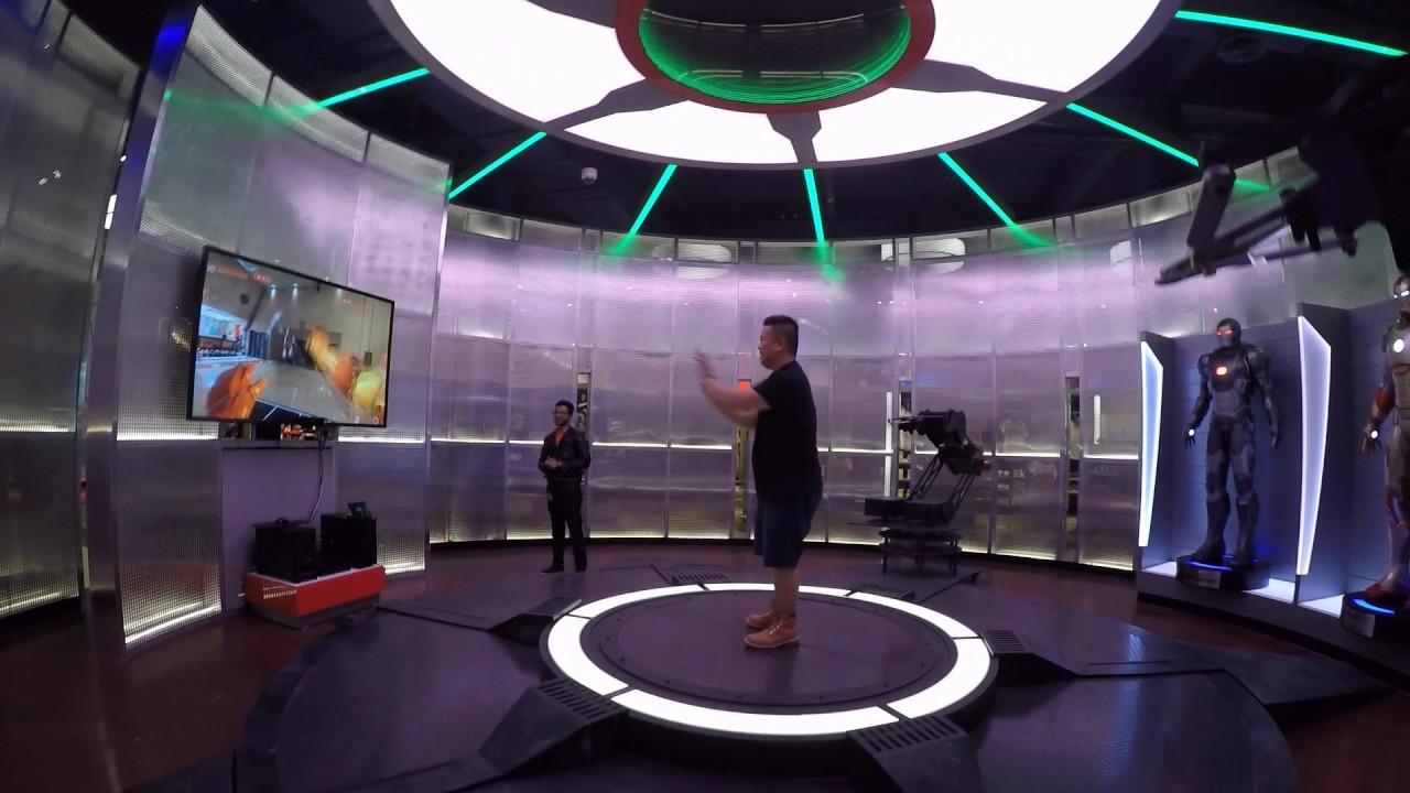 Actual Footage During Simulation: I AM IRON MAN EXPERIENCE IMG Worlds Dubai