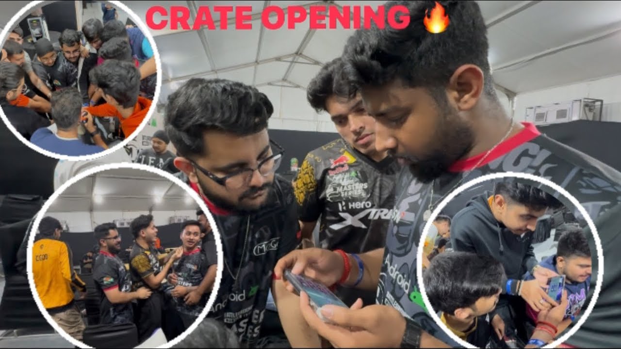 CRATE OPENING AT LAN WITH ALL PLAYERS 😉 | BGMS SEASON 3 | VLOG NUMBER 3