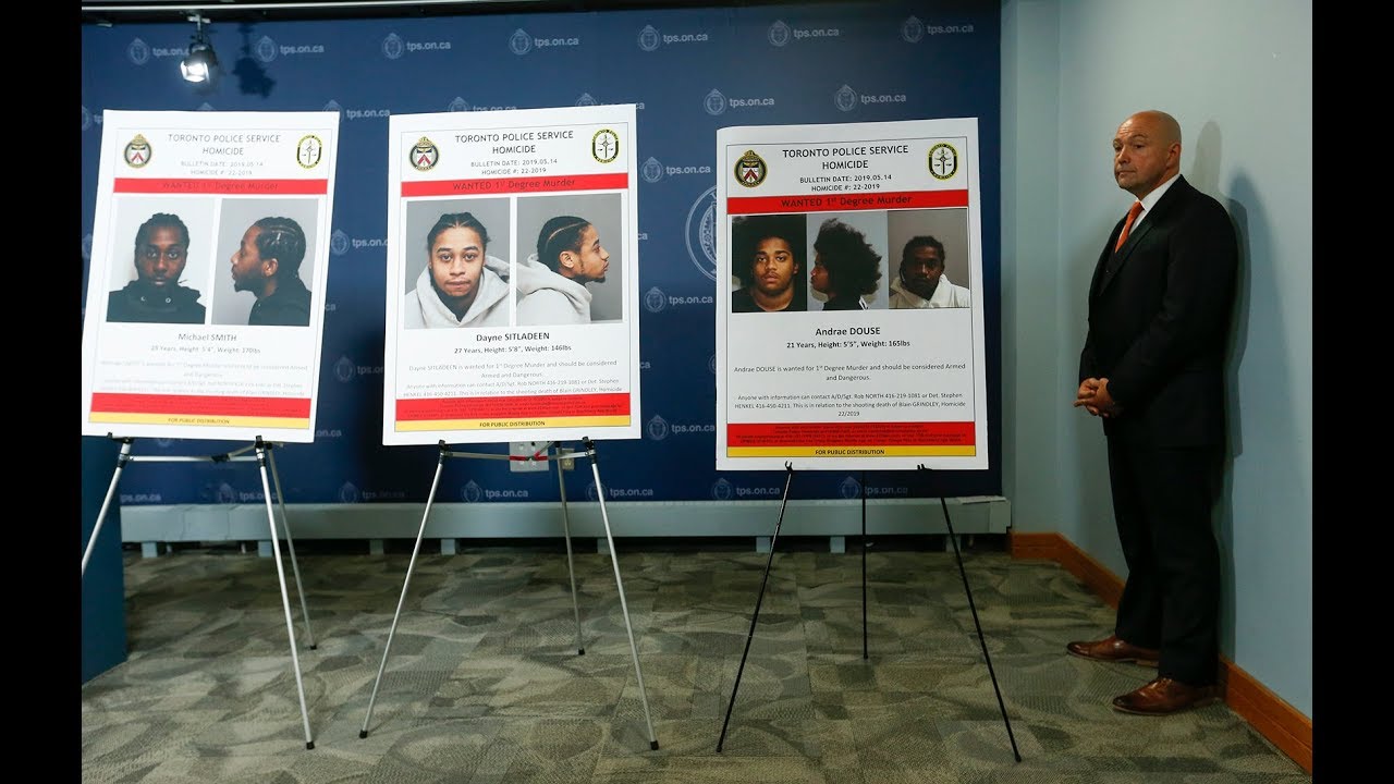 CANADA-WIDE WARRANTS: Three suspect sought in first-degree murder