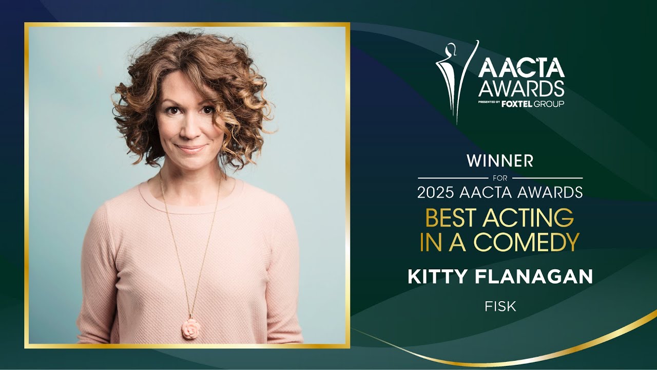 Kitty Flanagan (Fisk) wins the 2025 AACTA Award for Best Acting in a Comedy