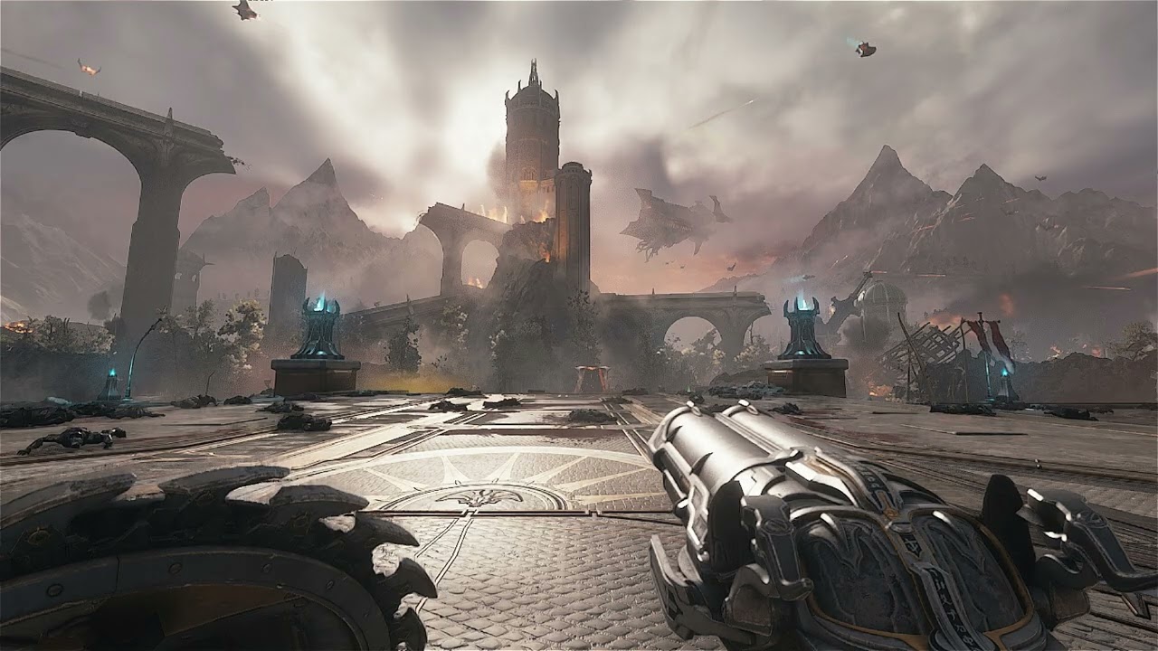 Unholy Siege (first fight + turret section) - Doom: The Dark Ages