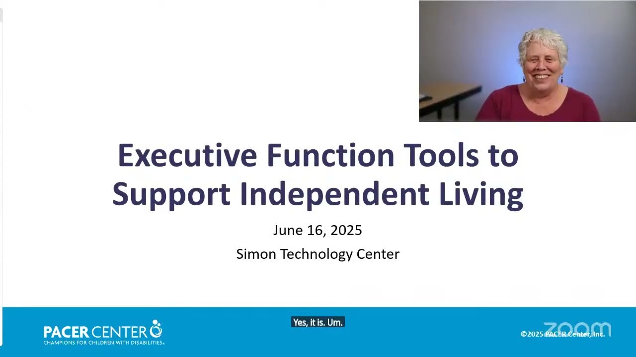Executive Function Tools to Support Independent Living