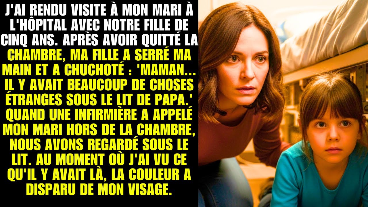 J'ai rendu visite à mon mari à l'hôpital avec notre fille de cinq ans. Après avoir quitté la ch...