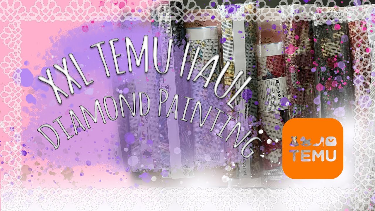 XXL DIAMOND PAINTING TEMU HAUL! 🫣 Wie konnte das nur passieren? 😅