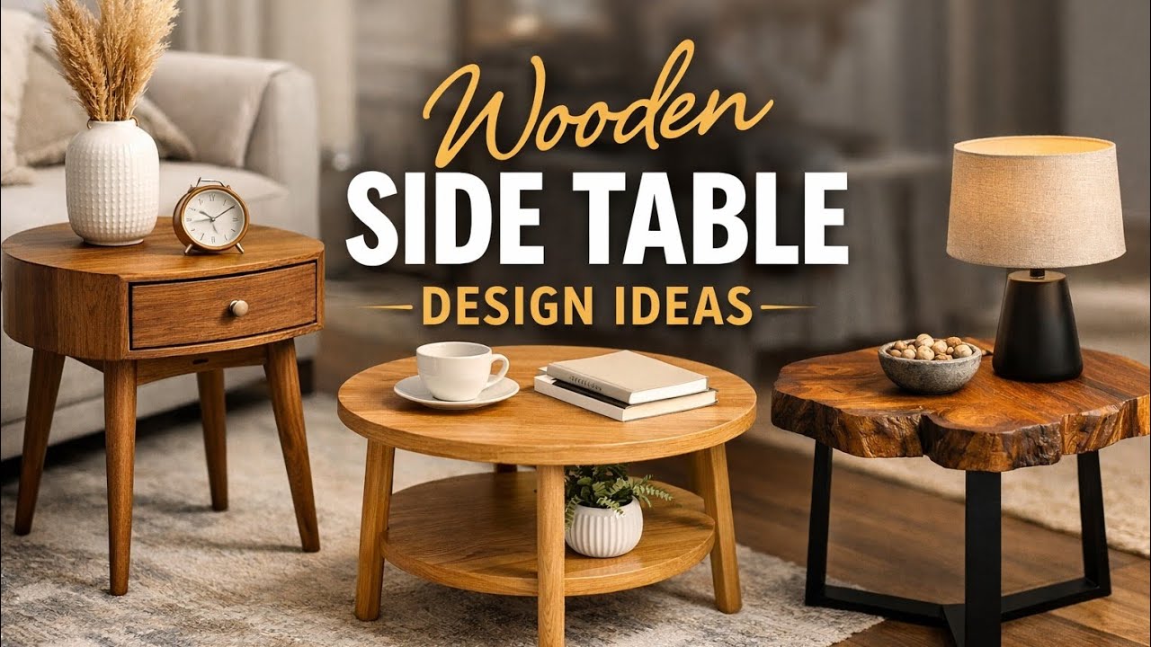 Best Wooden Side Table Designs | Modern & Space-Saving Ideas@nobbhabna6880 
