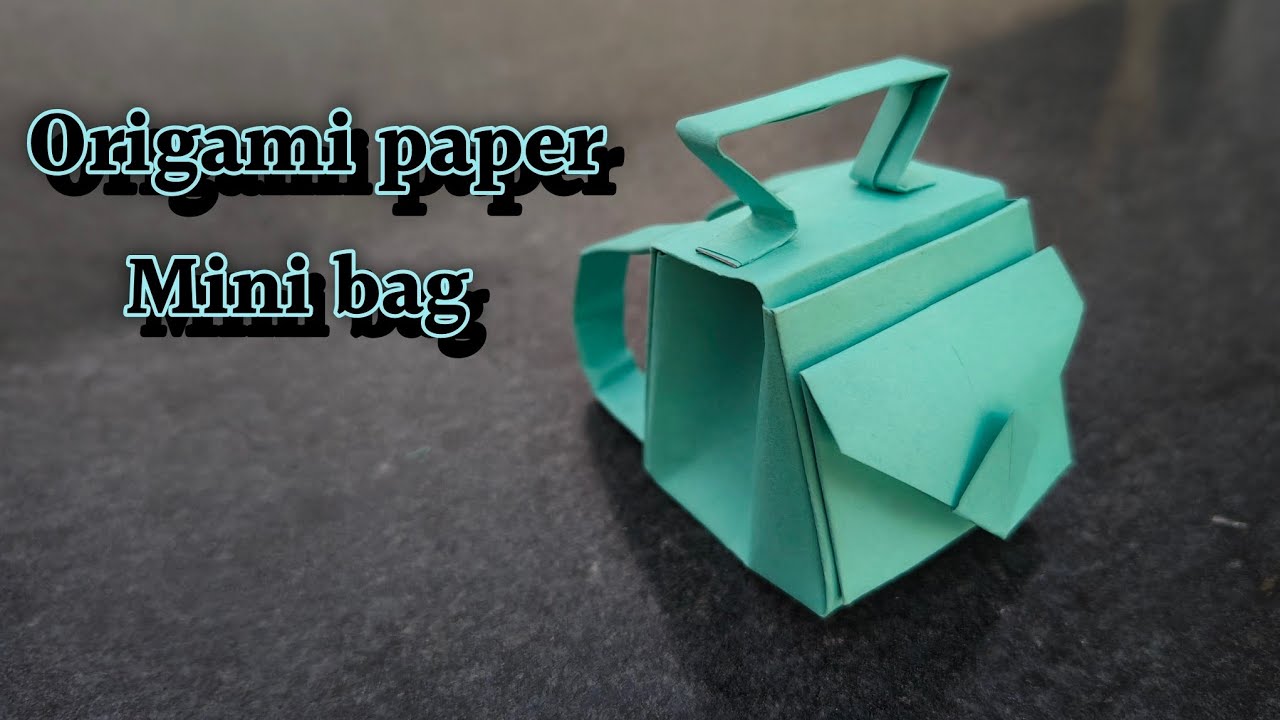 Origami paper mini bag 🛍️🥰💯।। Origami mini bag।। आसानी से बनाए बच्चों के लिए छोटा सा बैग।Origami bag