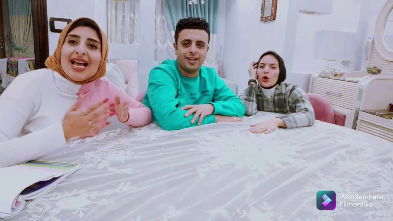 تحدي الاسئله بين (احمد وهاجر) فضحوا بعض😱😂