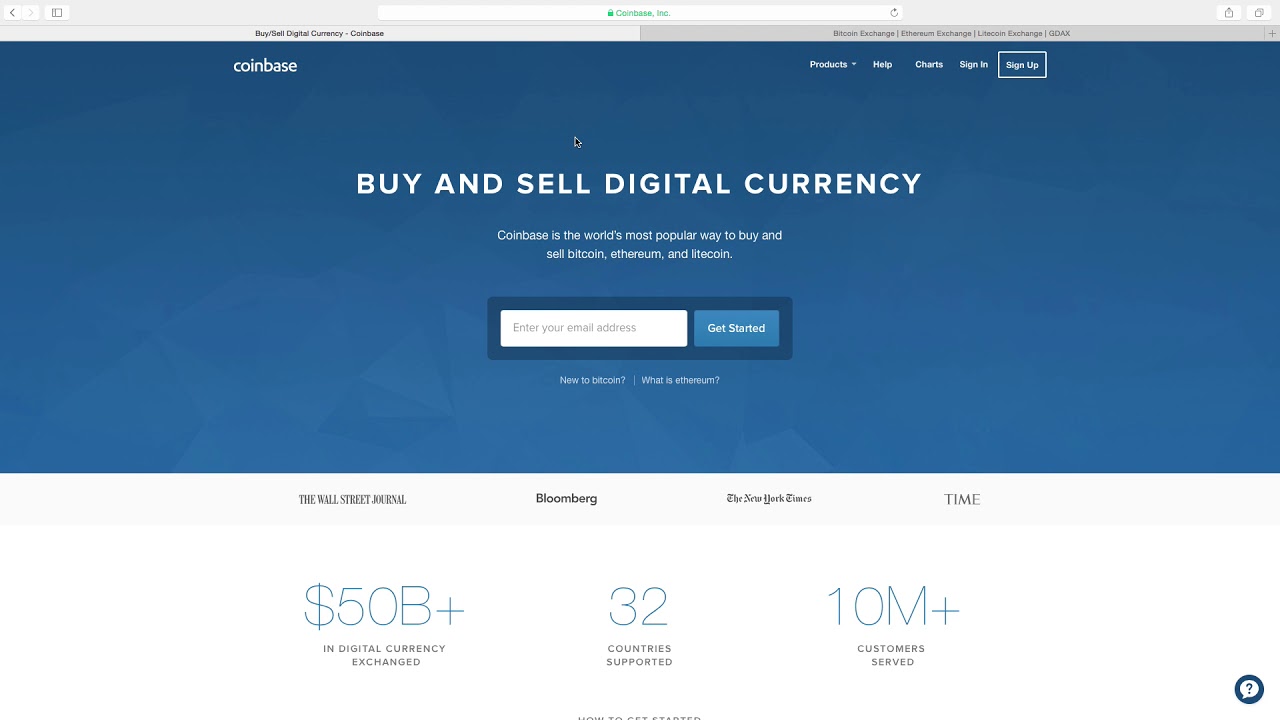 how to get $10 in Bitcoin tutorial - coinbase and gdax,com