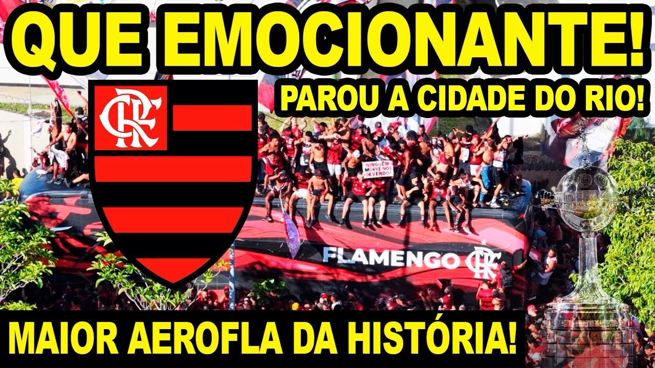 EMOCIONANTE! IMAGENS INÉDITAS DA TORCIDA DO FLAMENGO NO AEROFLA! PAROU A CIDADE DO RIO DE JANEIRO!