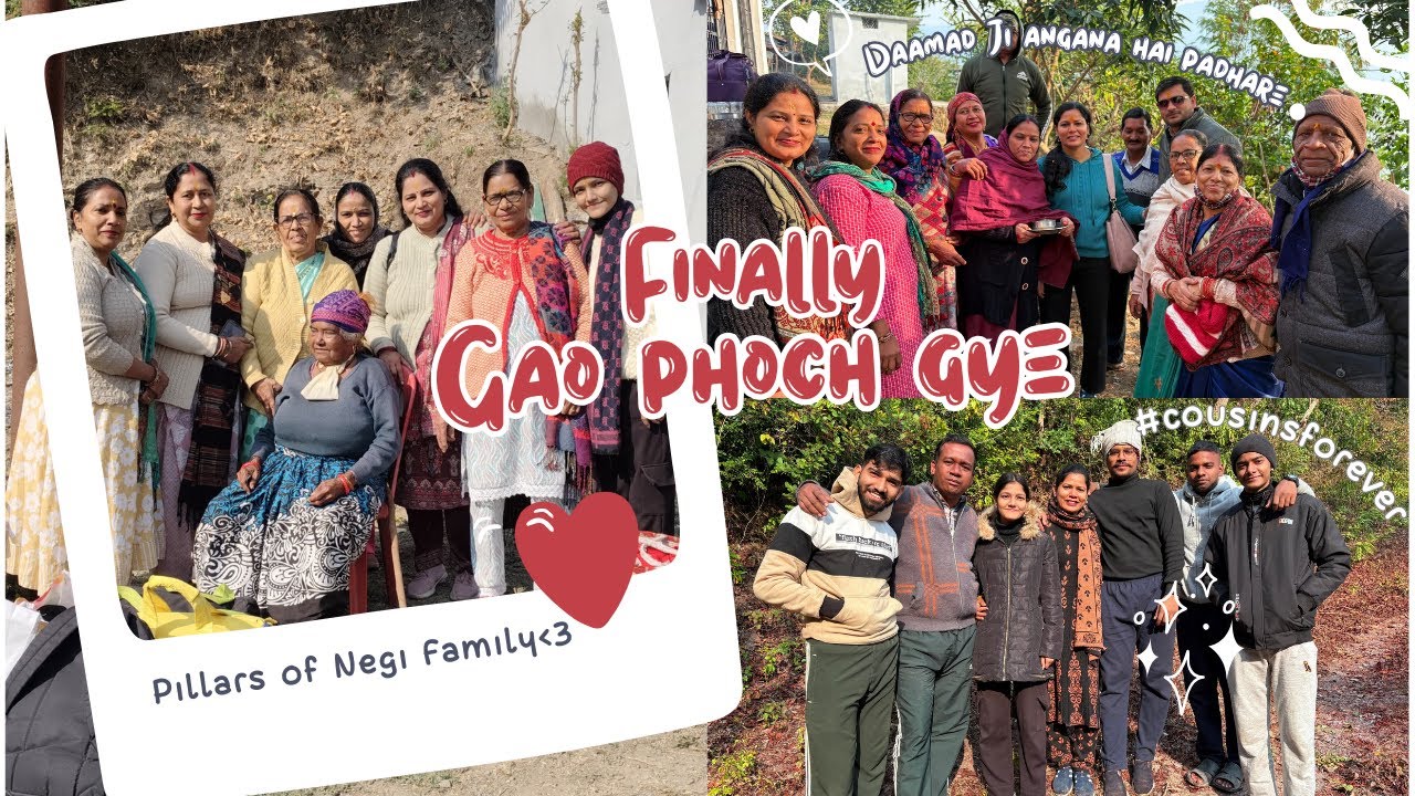 Finally Gao phoch gye🏔️✨ | Gaon Mein Pooja, Masti Aur Phir Seedha Delhi 😭 | #MayaliMukhdi
